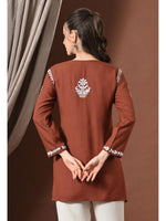 Load image into Gallery viewer, Ayesha Premium Chikankari Short Kurti - The Lucknowi Chikan 