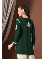 Load image into Gallery viewer, Ayesha Premium Chikankari Short Kurti - The Lucknowi Chikan 