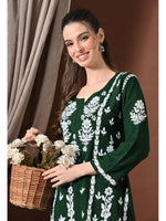 Load image into Gallery viewer, Ayesha Premium Chikankari Short Kurti - The Lucknowi Chikan 