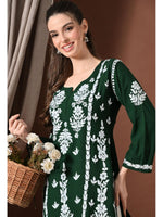 Load image into Gallery viewer, Ayesha Premium Chikankari Short Kurti - The Lucknowi Chikan 