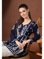 Load image into Gallery viewer, Ayesha Premium Chikankari Short Kurti - The Lucknowi Chikan 