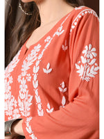 Load image into Gallery viewer, Ayesha Premium Chikankari Short Kurti - The Lucknowi Chikan 