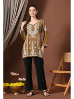 Load image into Gallery viewer, Ayesha Premium Chikankari Short Kurti - The Lucknowi Chikan 