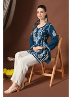 Load image into Gallery viewer, Ayesha Premium Chikankari Short Kurti - The Lucknowi Chikan 