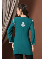 Load image into Gallery viewer, Ayesha Premium Chikankari Short Kurti - The Lucknowi Chikan 