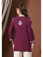 Load image into Gallery viewer, Ayesha Premium Chikankari Short Kurti - The Lucknowi Chikan 