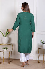 Load image into Gallery viewer, Nargis Rayon Mukaish Chikankari Kurta