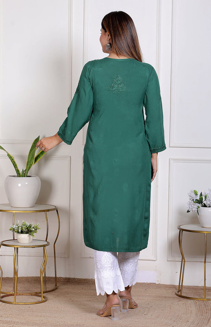 Nargis Rayon Mukaish Chikankari Kurta