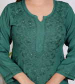 Load image into Gallery viewer, Nargis Rayon Mukaish Chikankari Kurta