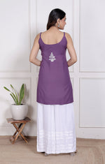 Load image into Gallery viewer, Mahiya Strappy Chikankari Kurti