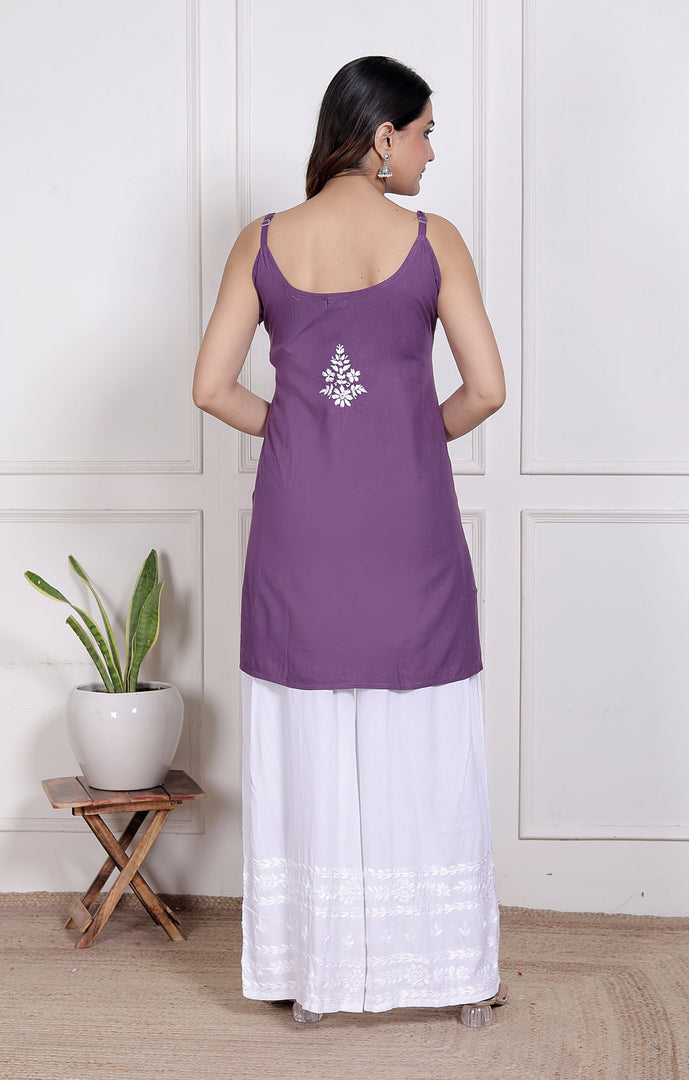 Mahiya Strappy Chikankari Kurti