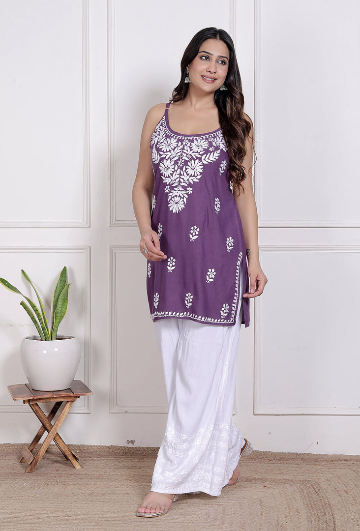 Mahiya Strappy Chikankari Kurti