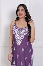 Load image into Gallery viewer, Mahiya Strappy Chikankari Kurti
