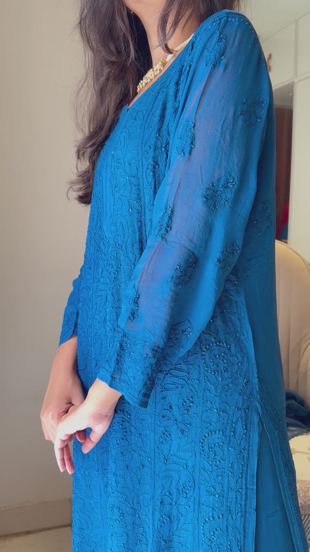 Arsh Premium Viscose Chikankari Kurti