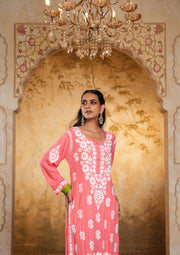 Bela Premium Modal Chikankari Long Kurti