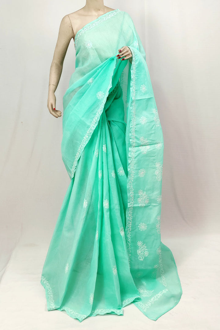 Mohini Cotton Chikankari Saree