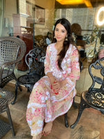 Load image into Gallery viewer, Maira Floral Chikankari Mulmul Co-ord Sets
