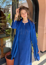 Load image into Gallery viewer, Kalira Rayon Mukaish Chikankari Kurti Set
