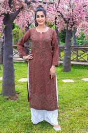 Vranda Pure Viscose 3D Chikankari Kurti