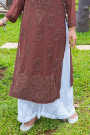 Vranda Pure Viscose 3D Chikankari Kurti