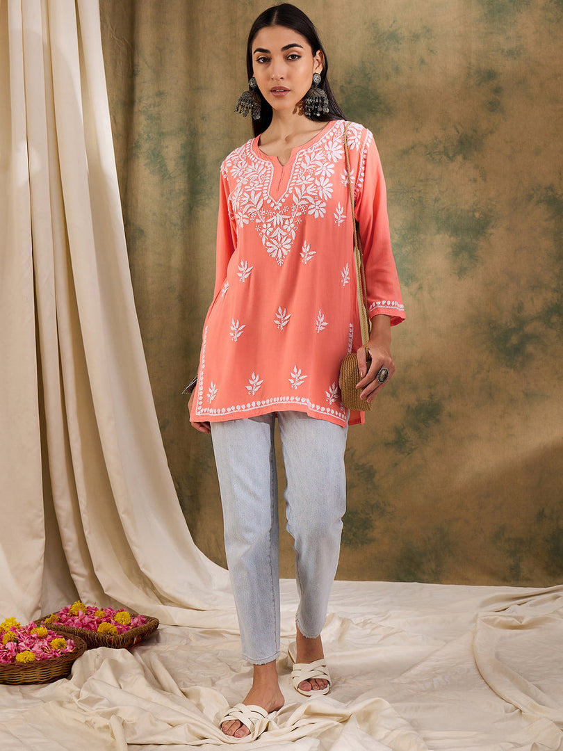 Haniya Premium Chikankari Short Top