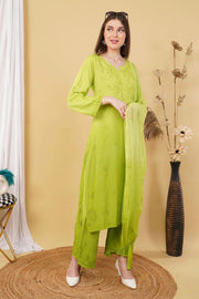 Bahar Ombre Rayon Chikankari Kurti Set