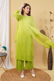 Bahar Ombre Rayon Chikankari Kurti Set