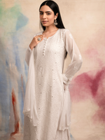 Load image into Gallery viewer, Nagma Premium Chikankari Mukaish Viscose Set
