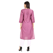 Kyra Chanderi Cotton Chikankari Kurti