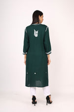 Load image into Gallery viewer, Nikhar Front Pannel Chikankari Kurti
