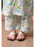 Load image into Gallery viewer, Shaher Floral Mul Mul Chikankari Kurti Set