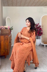 Load image into Gallery viewer, Gulnaaz Viscose Premium Chikankari Kurti Set