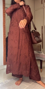 Load image into Gallery viewer, Khwab 3D Handwork Chikankari Kurti Set