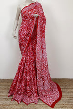 Load image into Gallery viewer, Gulzar Heavy Work Georgette Chikankari Saree
