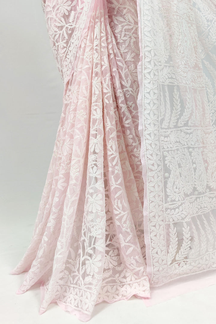 Gulzar Full Jaal Chikankari Saree