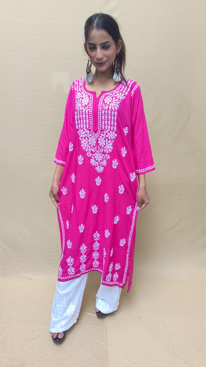 Dori Modal Chikankari Kurti