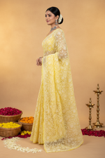 Load image into Gallery viewer, Tepchi work chikankari saree
