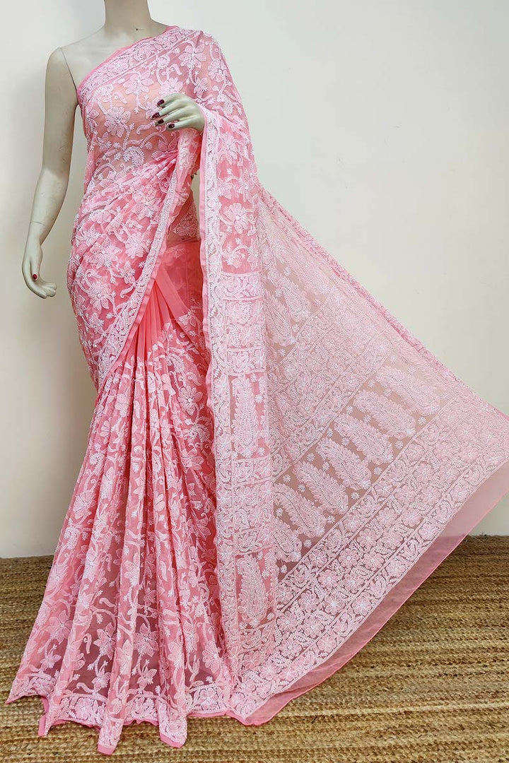 Gulzar Full Jaal Chikankari Saree