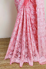 Load image into Gallery viewer, Gulzar Full Jaal Chikankari Saree
