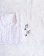 Load image into Gallery viewer, Zara Styled Georgette Chikankari Kurti With White Sharara
