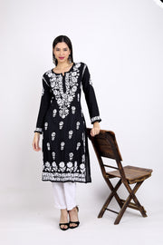 Bela Premium Modal Chikankari Long Kurti