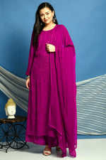 Load image into Gallery viewer, Surmai Viscose Mukaish Chikankari Kurti
