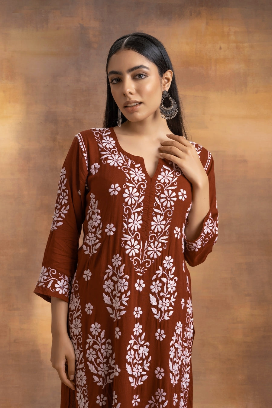 Mohini Modal Chikankari Kurti Set