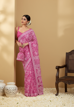 Load image into Gallery viewer, Gulzar Heavy Work Georgette Chikankari Saree
