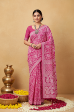 Load image into Gallery viewer, Gulzar Heavy Work Georgette Chikankari Saree
