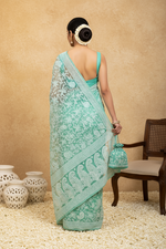 Load image into Gallery viewer, Gulzar Full Jaal Chikankari Saree