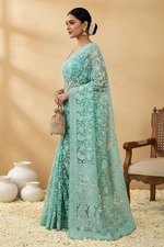 Load image into Gallery viewer, Gulzar Full Jaal Chikankari Saree