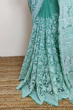 Load image into Gallery viewer, Gulzar Full Jaal Chikankari Saree