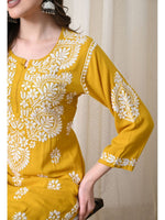Load image into Gallery viewer, Dhara Modal Chikankari Straight Kurti