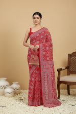 Load image into Gallery viewer, Gulzar Full Jaal Chikankari Saree